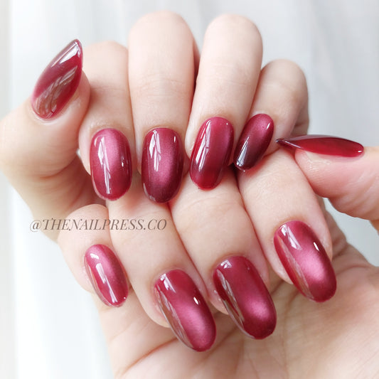 Ruby Blaze Cat-Eye – Medium Oval Rounded 19mm