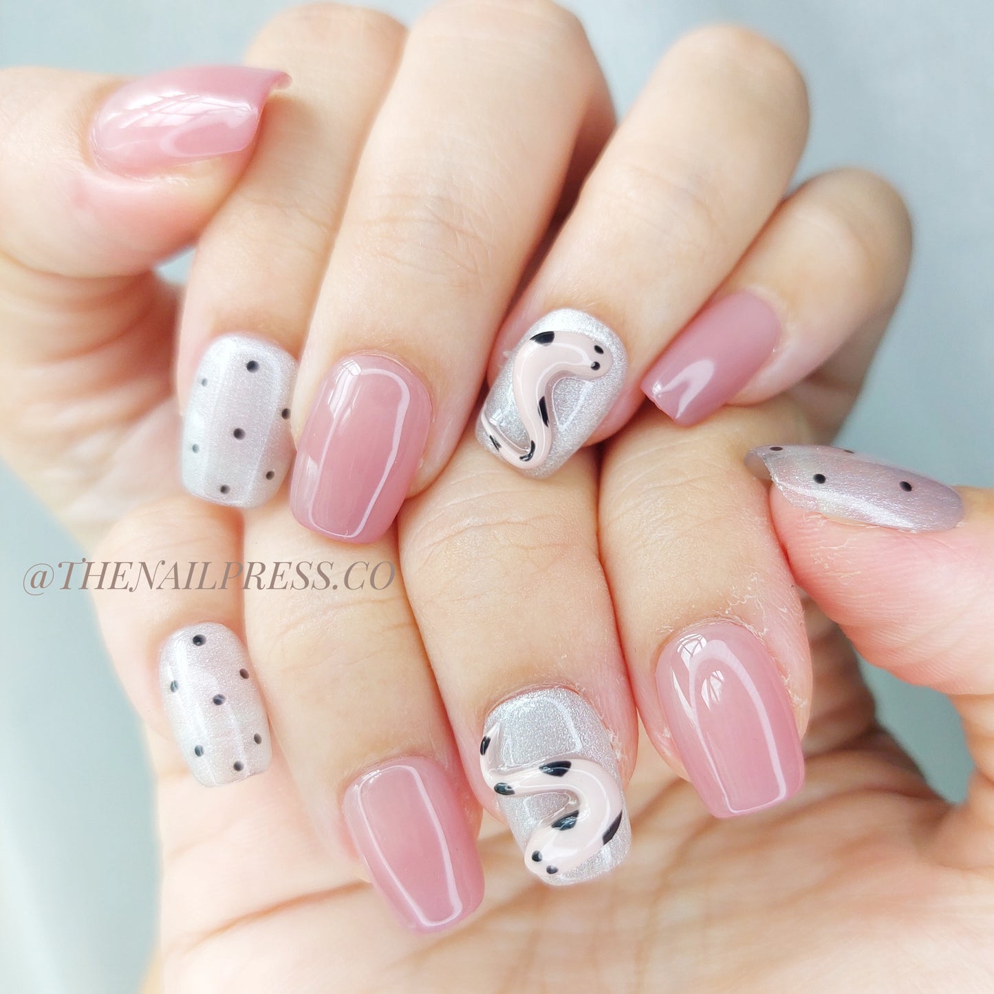 Pink Python Party – Short Ballerina 16.5mm