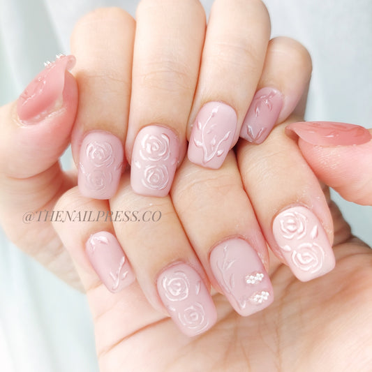 Silk Rose Qipao – Short Square 17mm