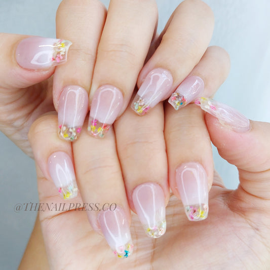 Pressed Petals Tips – Short Coffin 20mm