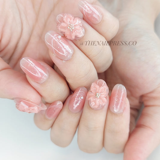 Coral Bloom – Medium Oval Rounded 19mm