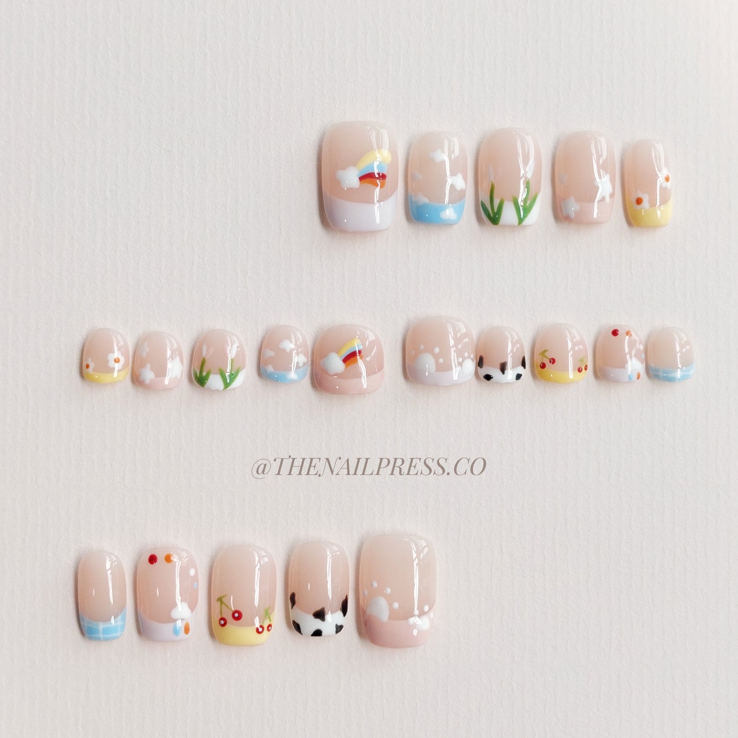 Joyful Jots – Kids Nails | Short Square 17mm