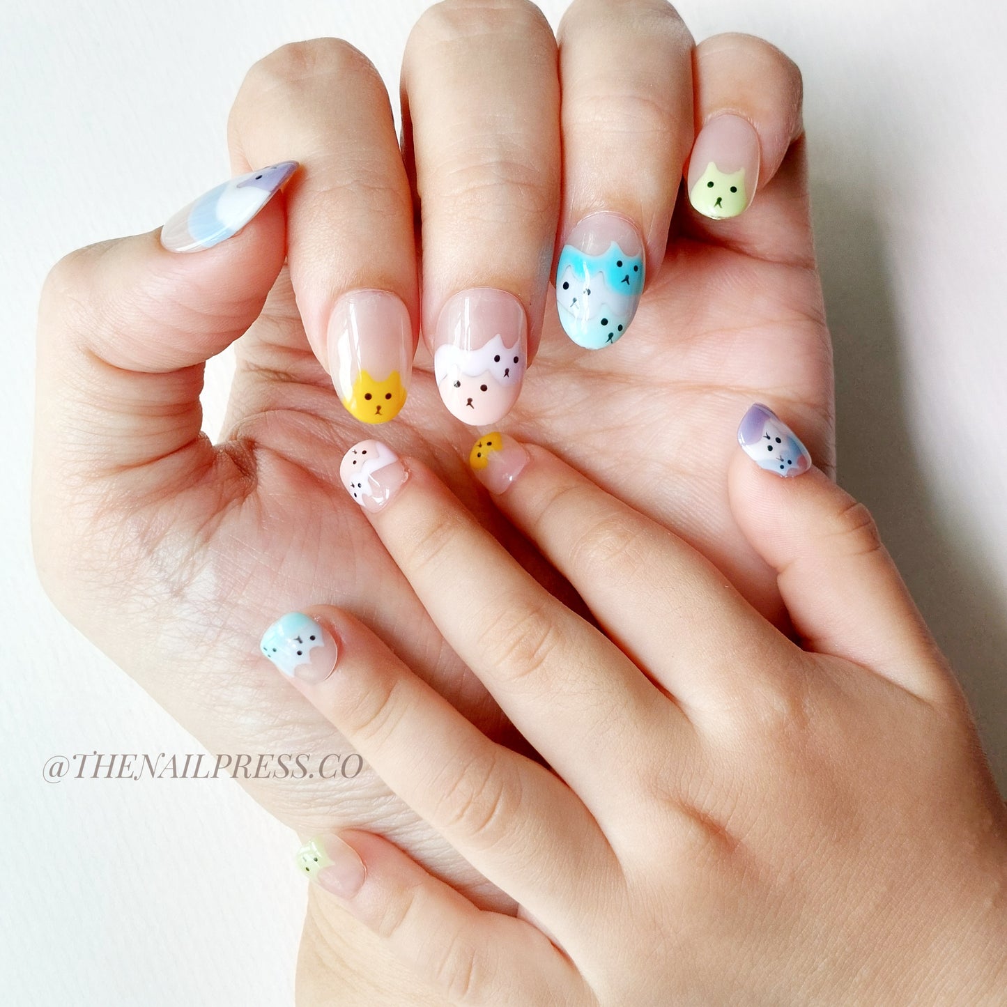 Purrfectly Piled – Kids Nails | Short Rounded 17mm