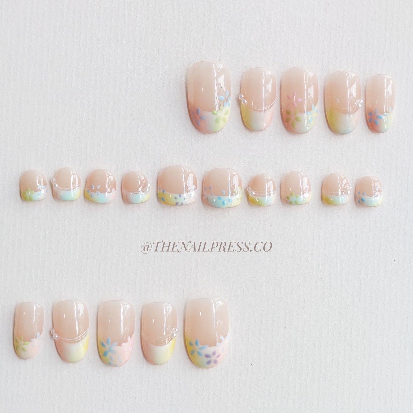 Spring Breeze – Kids Nails | Medium Rounded 19mm