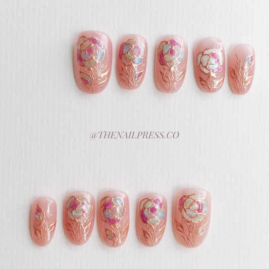 Rose Kaleidoscope – Medium Rounded 19mm