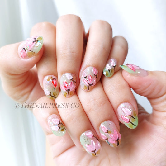 Lotus in Full Bloom – Short Rounded 17mm