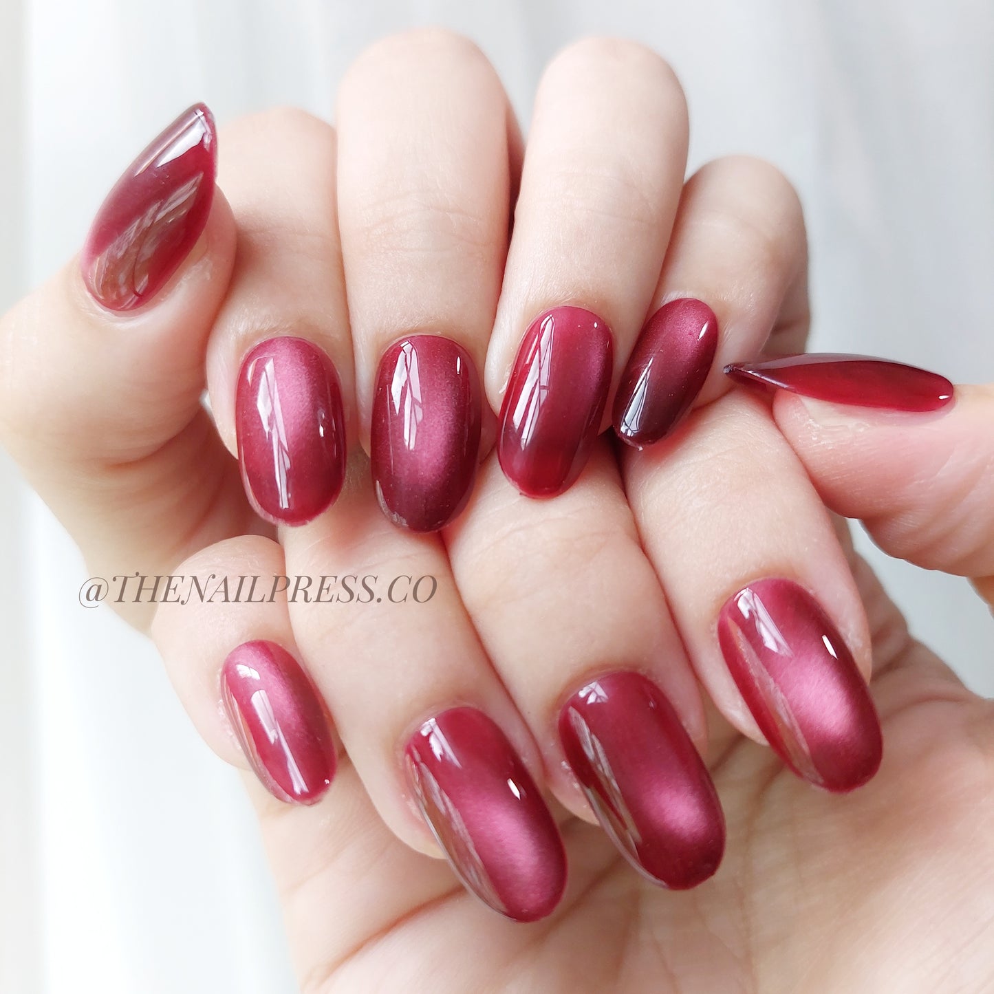 Ruby Blaze Cat-Eye – Medium Oval Rounded 19mm