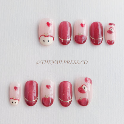 An Apple A Day – Medium Oval Rounded 19mm