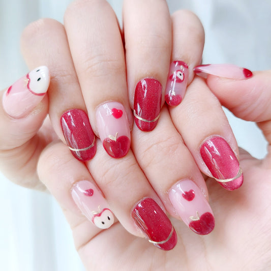 An Apple A Day – Medium Oval Rounded 19mm