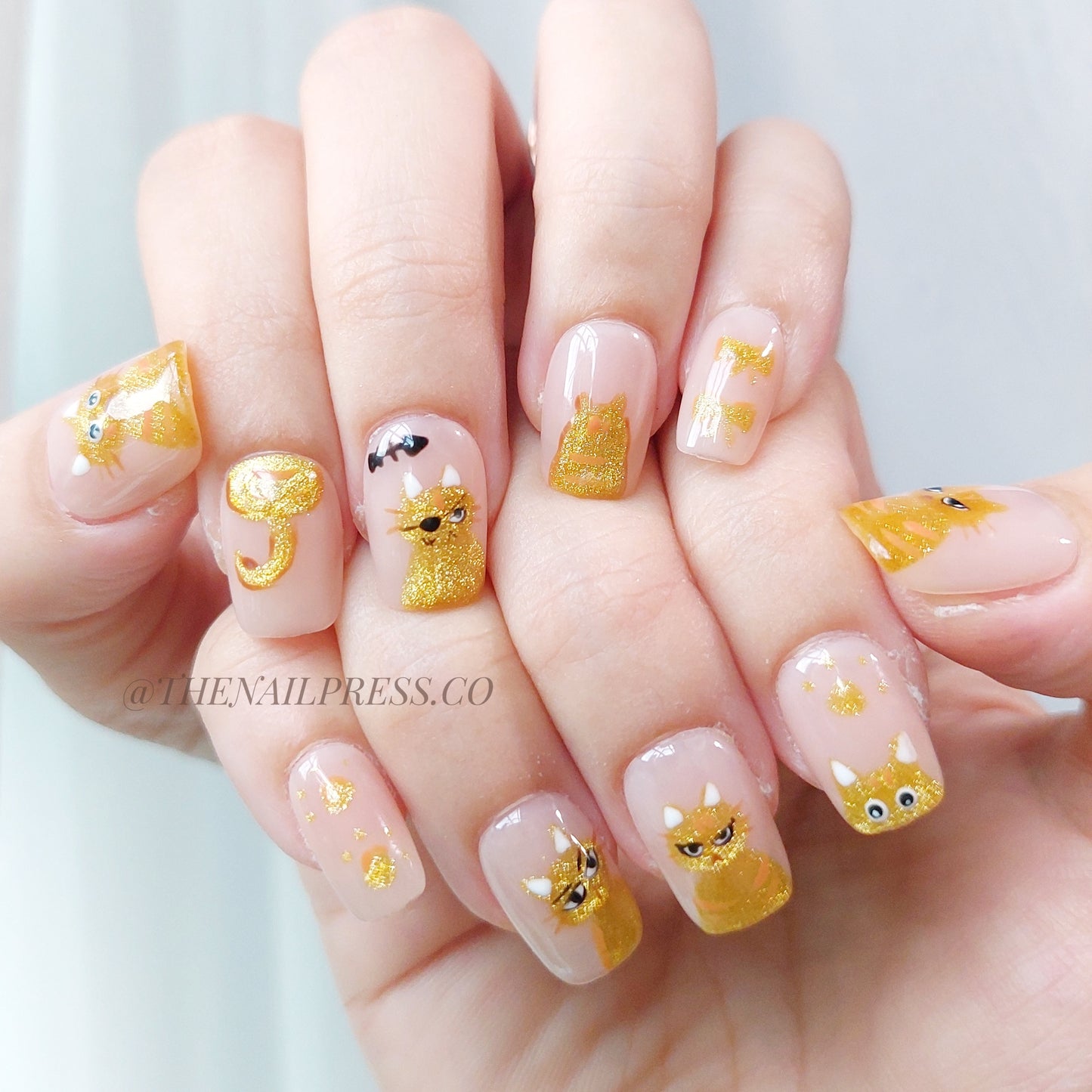 Sassy Tabby – Short Square 17mm