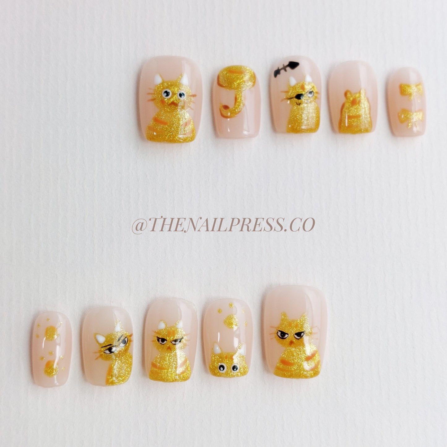 Sassy Tabby – Short Square 17mm