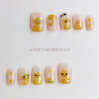 Sassy Tabby – Short Square 17mm