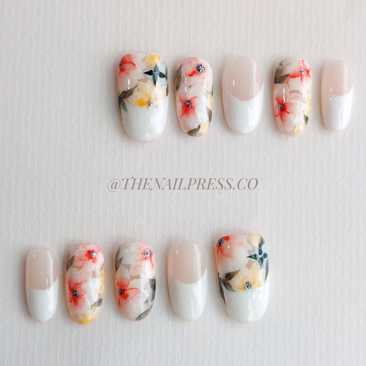 Fresh Blooms Frenchy – Short Oval 21mm