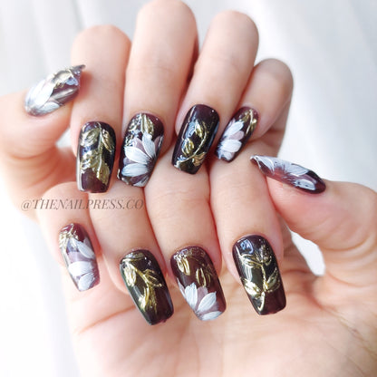 Rich Lavish Blooms – Medium Square 19mm