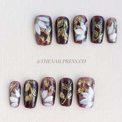 Rich Lavish Blooms – Medium Square 19mm