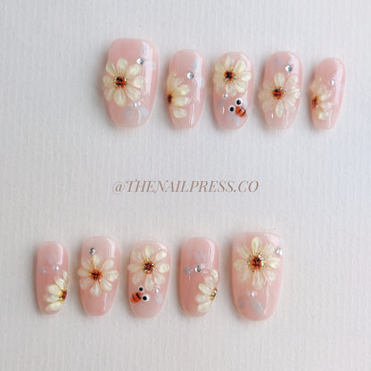 Honeyed Daisy Dreams – Medium Rounded 19mm