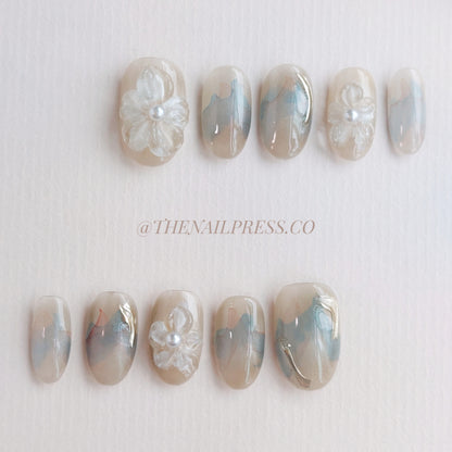 Earthbound Blooms – Medium Oval Rounded 19mm