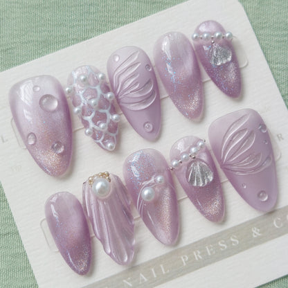 Mermaid's Glow – Short Almond 22mm