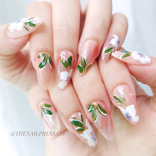 Golden Hour Garden – Medium Almond 26mm