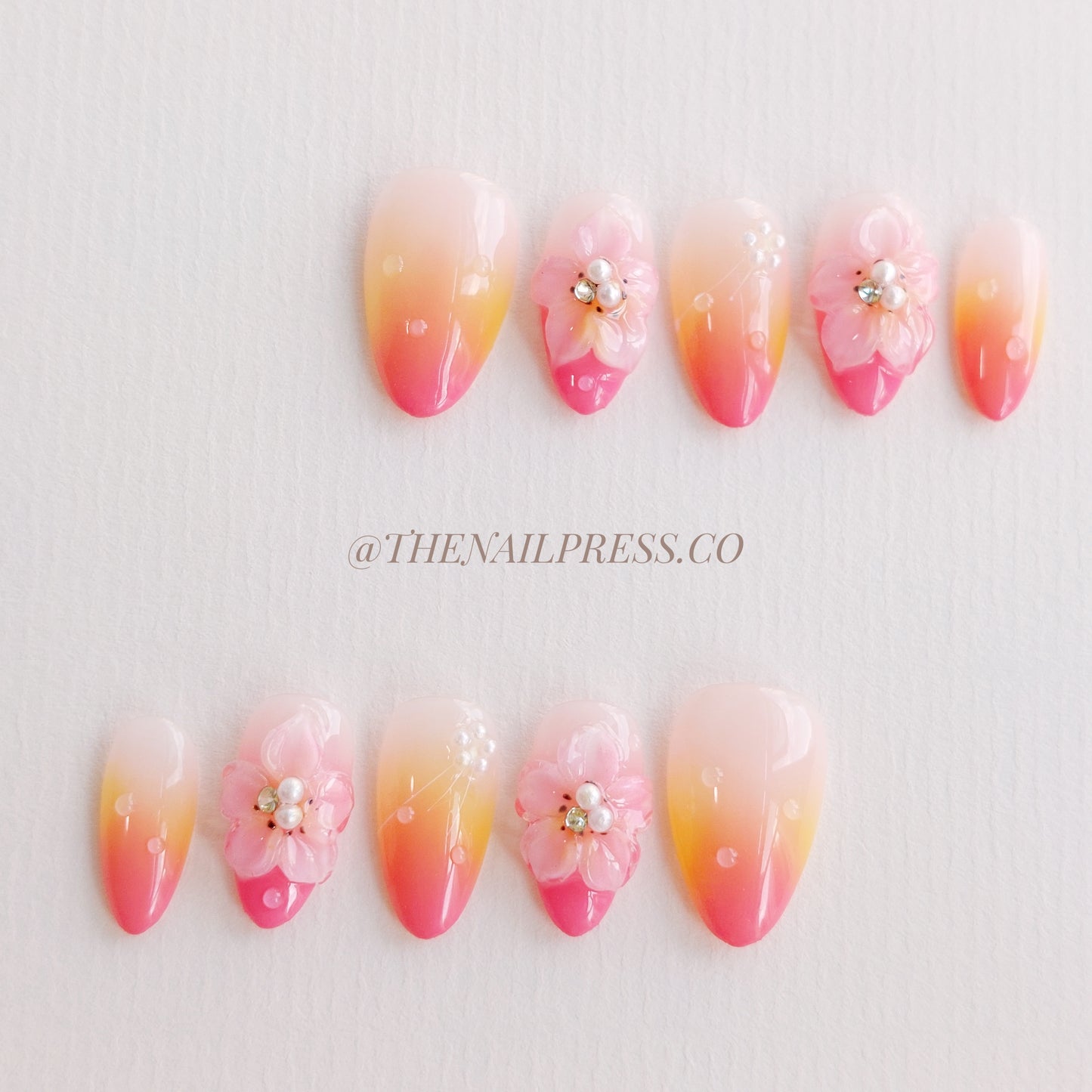 Summer Fiesta Blooms – Short Almond 20mm