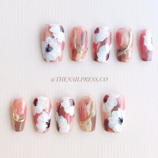 Autumnal Blossom Masterpiece – Medium Square 19mm