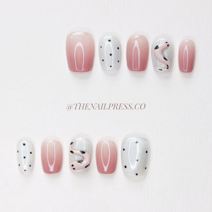 Pink Python Party – Short Ballerina 16.5mm