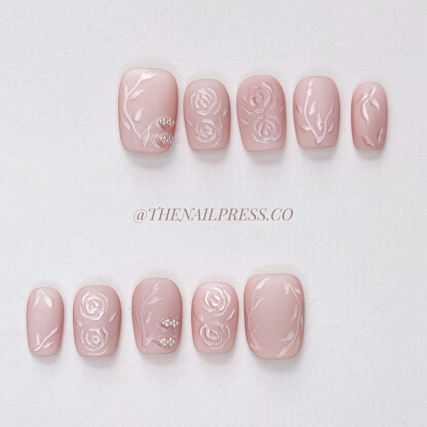 Silk Rose Qipao – Short Square 17mm