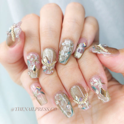 Chained Florals – Short Coffin 20mm