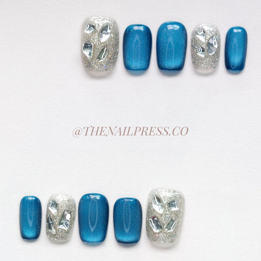 Opulent Blue – Short Square 17mm