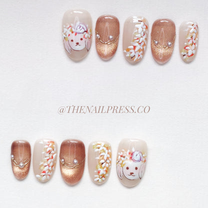 Warm Paws & Petals – Medium Rounded 19mm