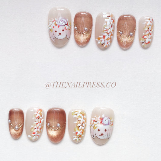 Warm Paws & Petals – Medium Rounded 19mm