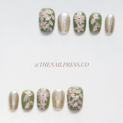 Botanic Batik – Short Square 17mm