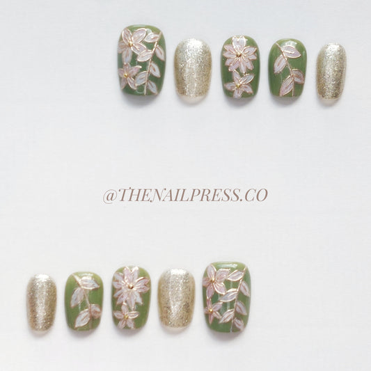 Botanic Batik – Short Square 17mm