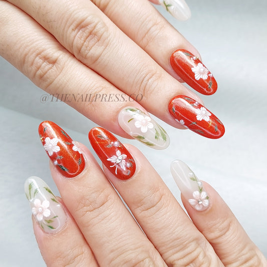 Eastern Embroidery – Medium Oval 24mm