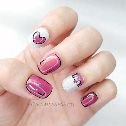 Pop Heart – Short Squoval 16mm