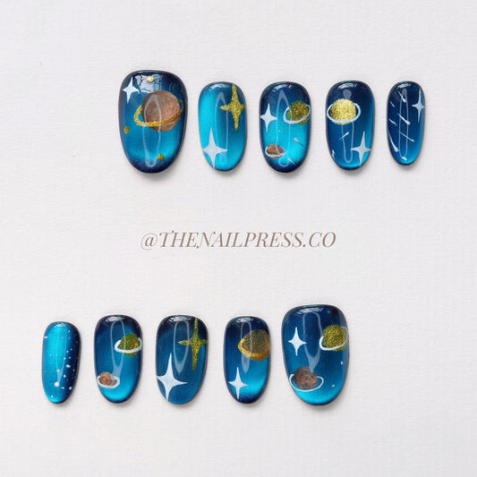 Planetary Glow – Medium Oval Rounded 19mm