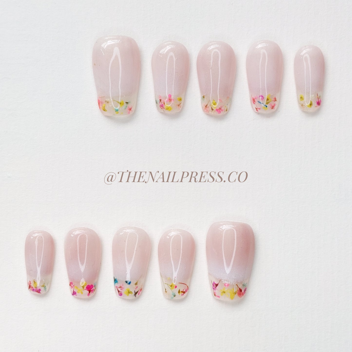 Pressed Petals Tips – Short Coffin 20mm