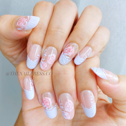 Lavender Rosette – Medium Oval Rounded 19mm