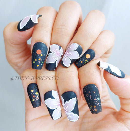 Black Velvet Bloom – Short Coffin 20mm