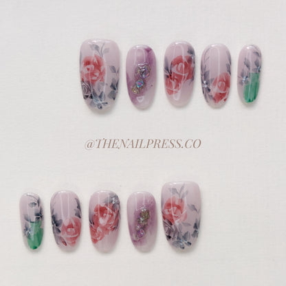 Mist of Roses – Medium Oval Rounded 19mm