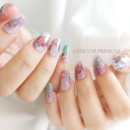 Mist of Roses – Medium Oval Rounded 19mm