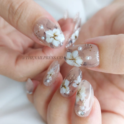 Ivory Garden – Medium Oval Rounded 19mm