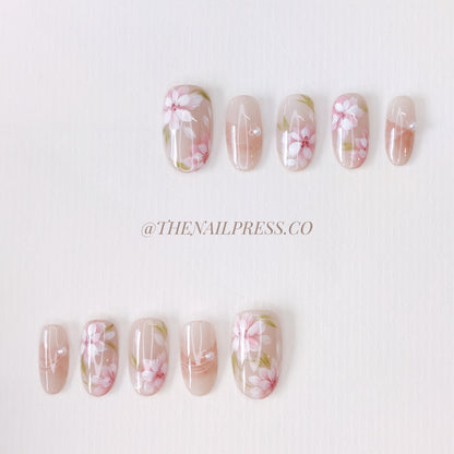 Timeless Blooms – Medium Oval Rounded 19mm