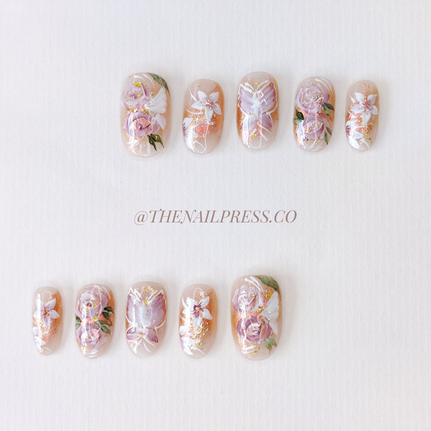 Rose Gold Reverie – Medium Oval Rounded 19mm