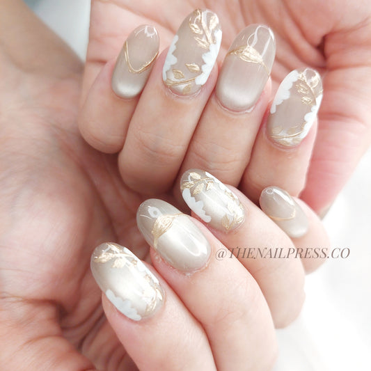 Champagne Glow – Medium Oval Rounded 19mm