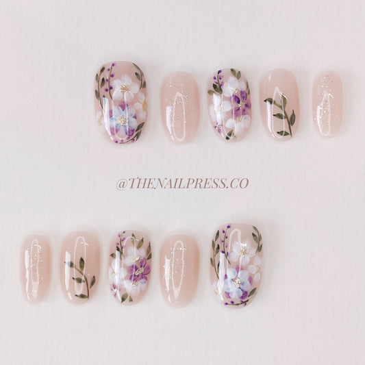 Violet Breeze – Medium Oval Rounded 19mm