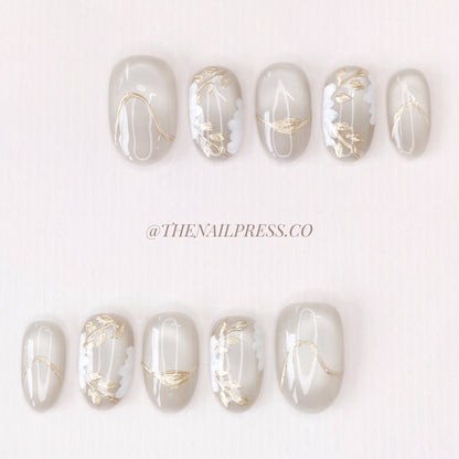 Champagne Glow – Medium Oval Rounded 19mm