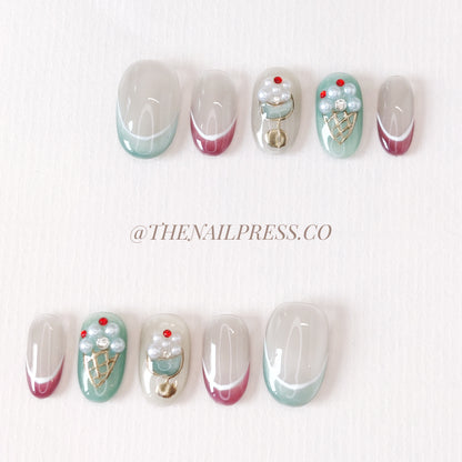 Sundae Funday – Medium Oval Rounded 19mm