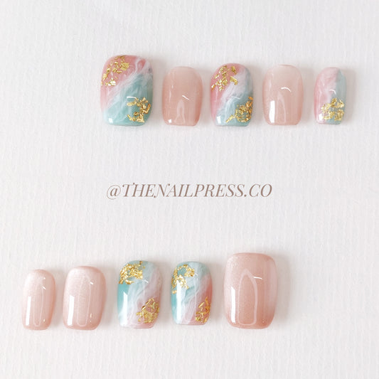 Pastel Palette – Short Square 17mm