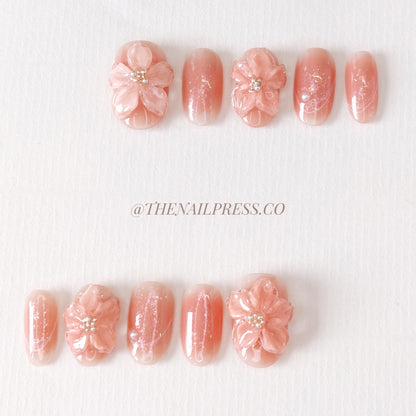 Coral Bloom – Medium Oval Rounded 19mm